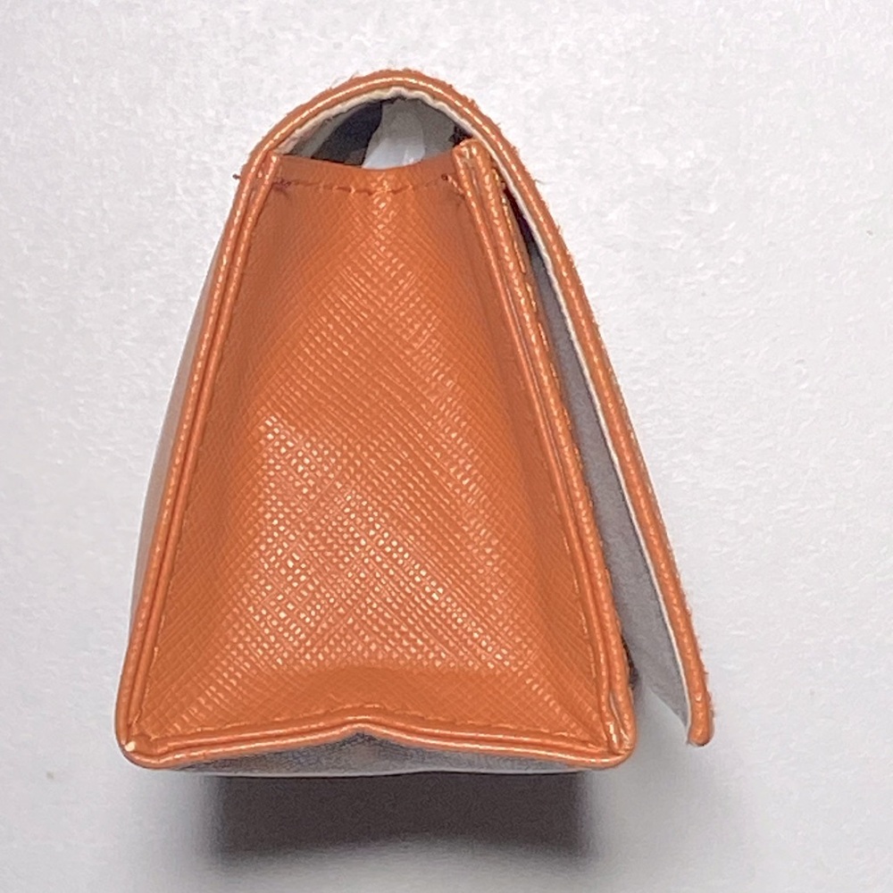 Tory Burch Saffiano Leather Sunglasses Eyeglasses Case Gold Logo with Pouch - Picture 10 of 15